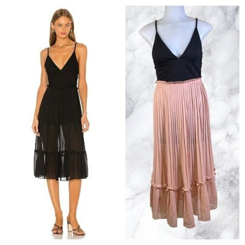 LPA Sonja Dress - Black and Pink